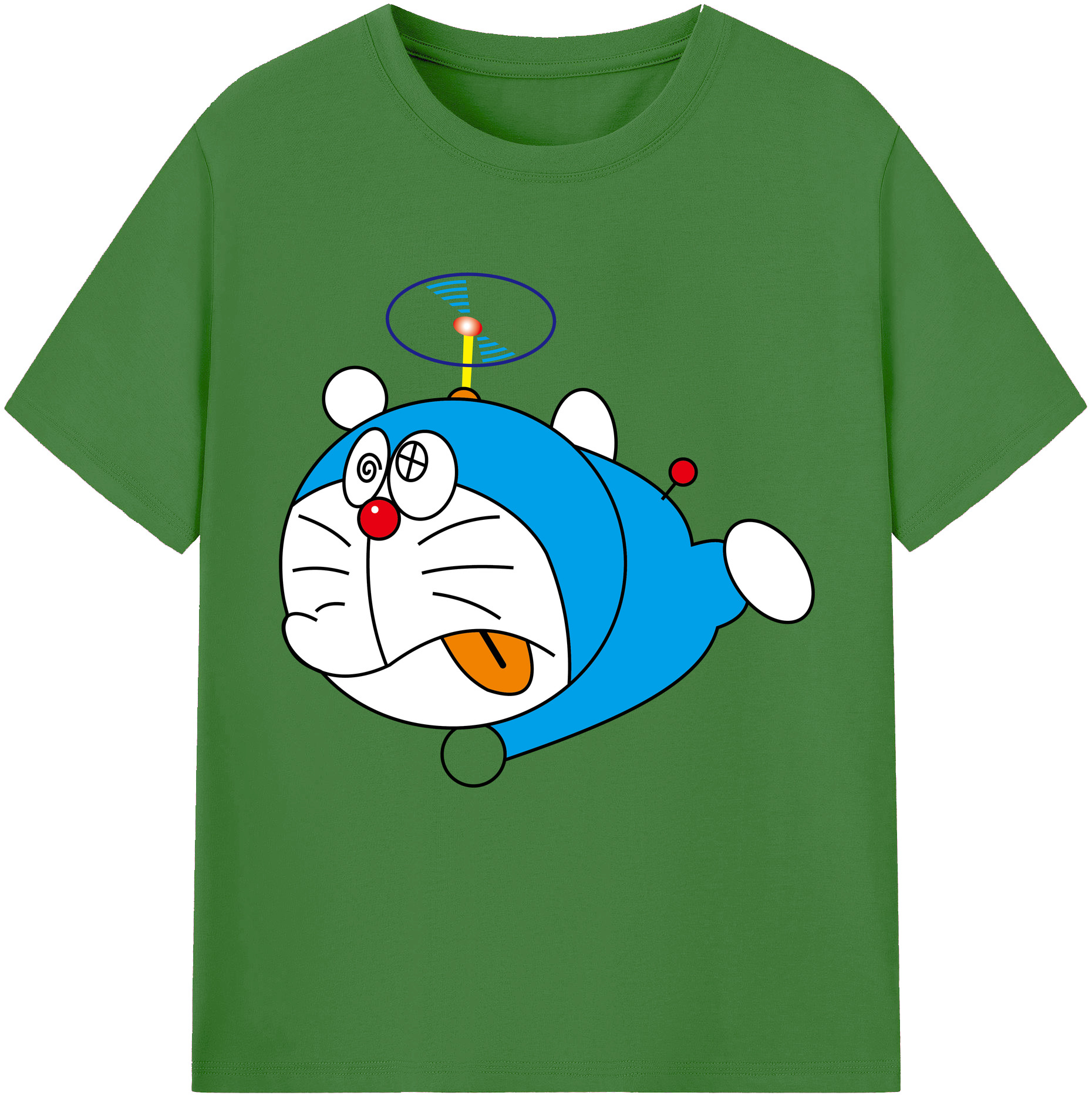 （画像用） ドラえもん Doraemon レディースカジュアルプリントTシャツ（綿100％）
